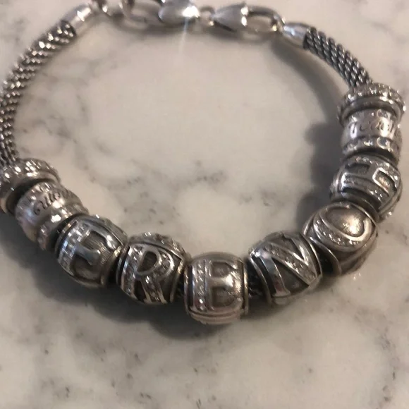 Brighton Silver Charm Bracelet with Intricate Beads - Picture 4 of 4